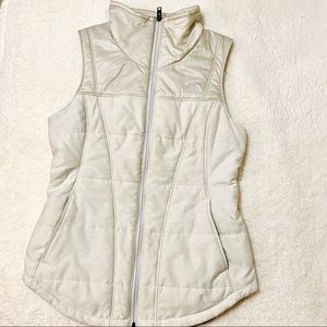 The North Face cream  vest. Worn once.